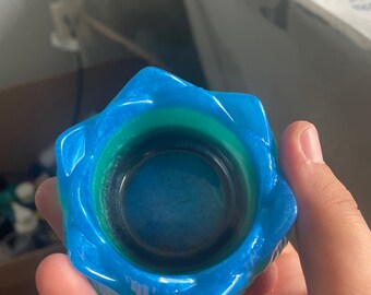 Custom Resin Flower Candle Holder - Set of 2 - Lotus Flower