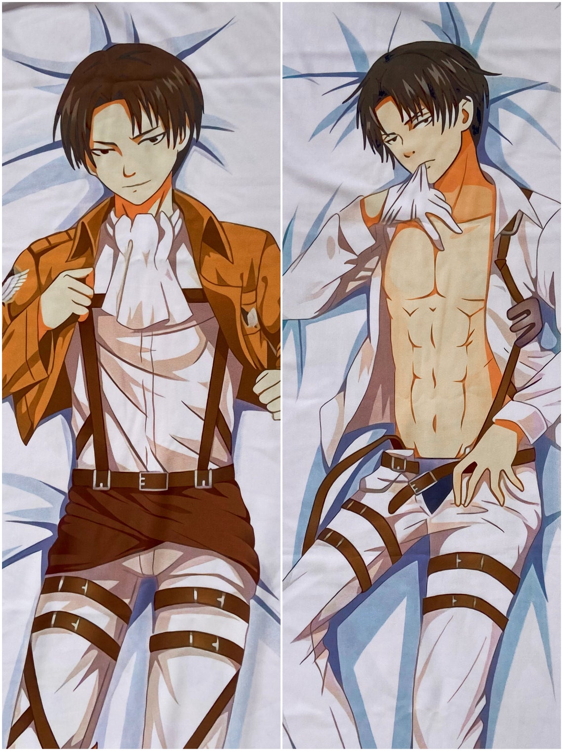 Dakimakura Levi Ackerman Anime body pillow Anime dakimakura Etsy