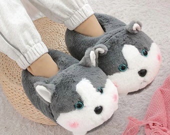 husky slippers for adults