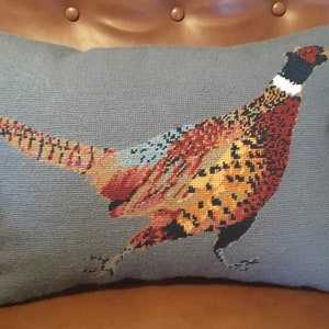 Running Pheasant needlepoint kit