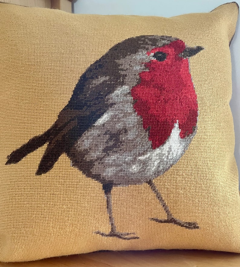 Robin Needlepoint Pattern Robin Needlepoint Kit - Etsy
