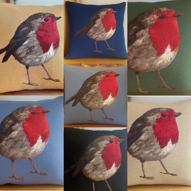Robin Needlepoint Pattern Robin Needlepoint Kit - Etsy