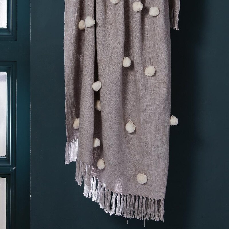 Picture of Pom Pom Throw Blanket - Etsy