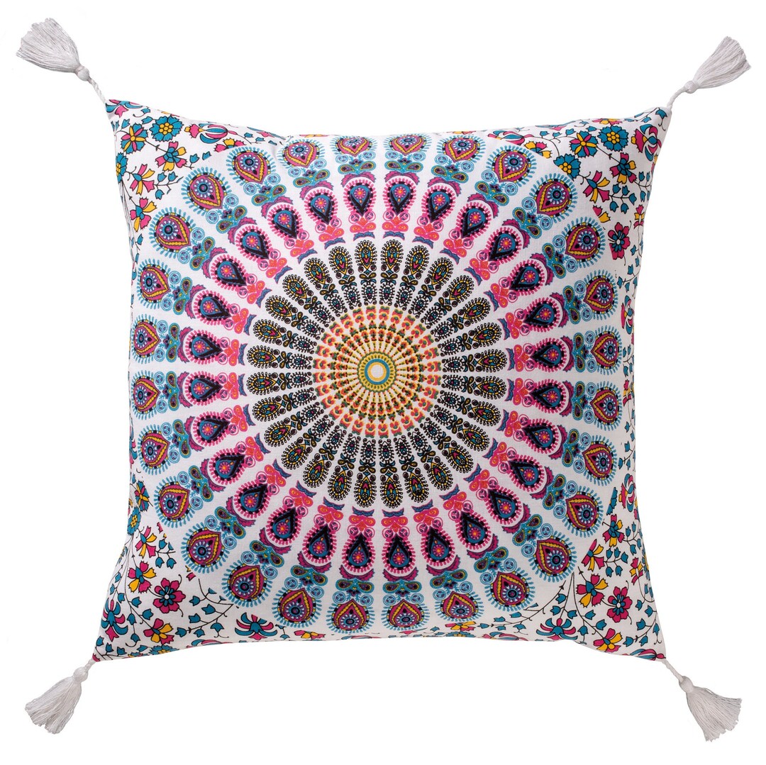 Mandala Cushion Cover Cotton Pillow Covers 40x40cms Meditation Etsy UK