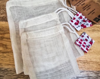 Cotton Silk Muslin Tea Bags Wholesale Organic Cotton Reusable Tea