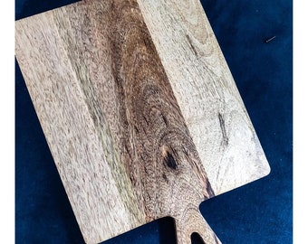 Handmade Mangowood Serving Platter: Large 17in Cheese Board