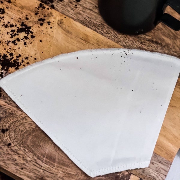 Filtres à café en coton réutilisables respectueux de l'environnement Filtres en coton sans produits chimiques pour café filtre | Idée cadeau bio durable pour les amateurs de café