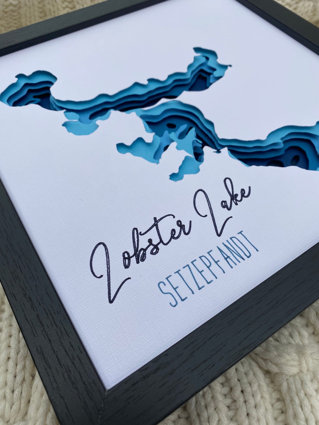 Lobster Lake Minnesota Lake Alexandria MN Bathymetric Etsy