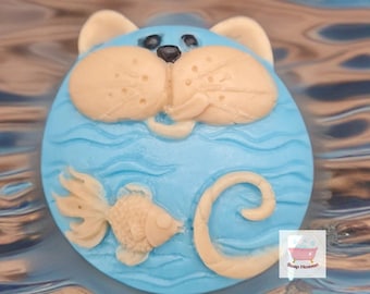 Cat Soap, Handmade Gift, Gift Ideas, Artisan Craft, Scented Soap, Birthday Ideas, Animal Soap, Presents, Soap Heaven, Free UK Delivery,