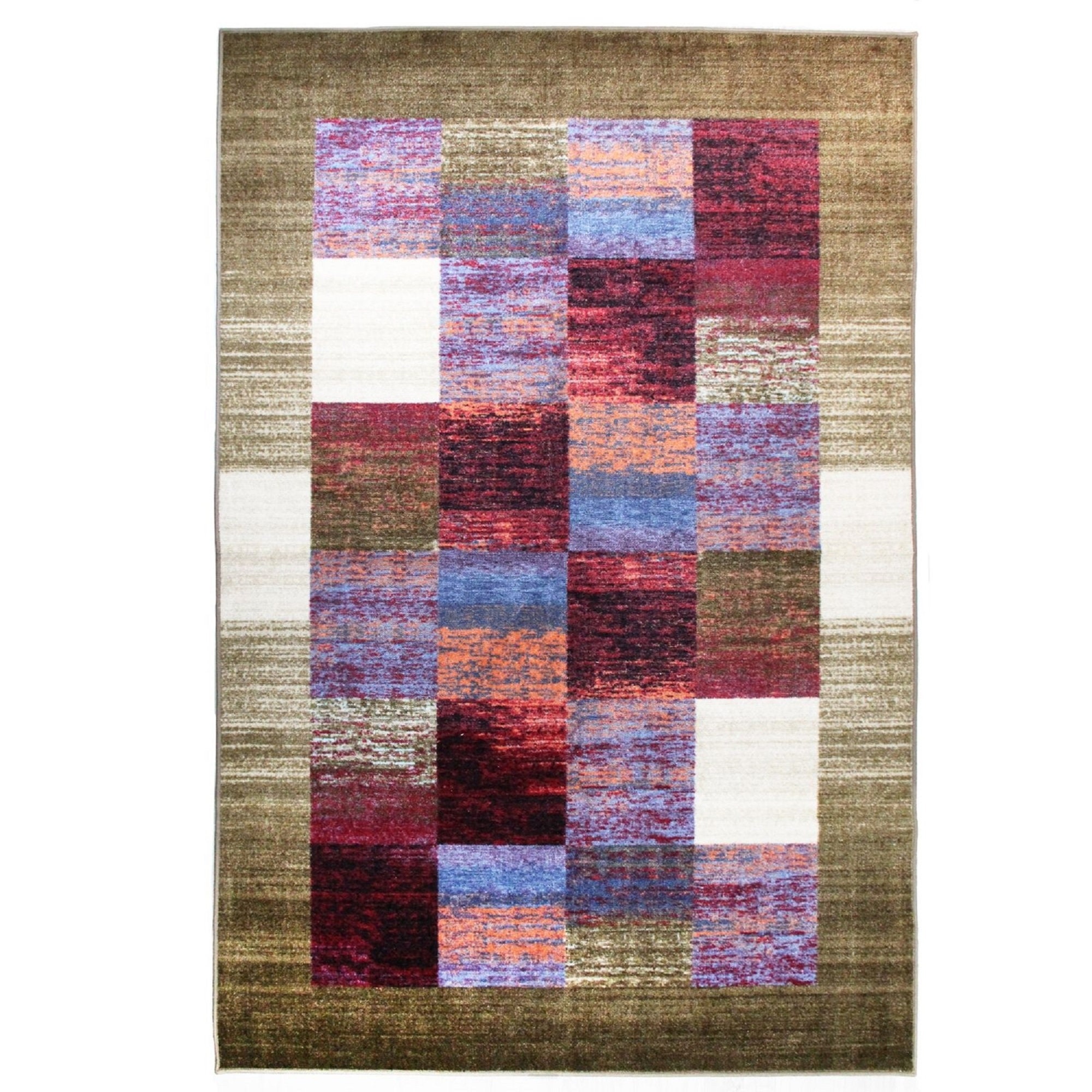 Lockwood Rustic Checkered NonSlip Indoor Area Rug for Living Etsy