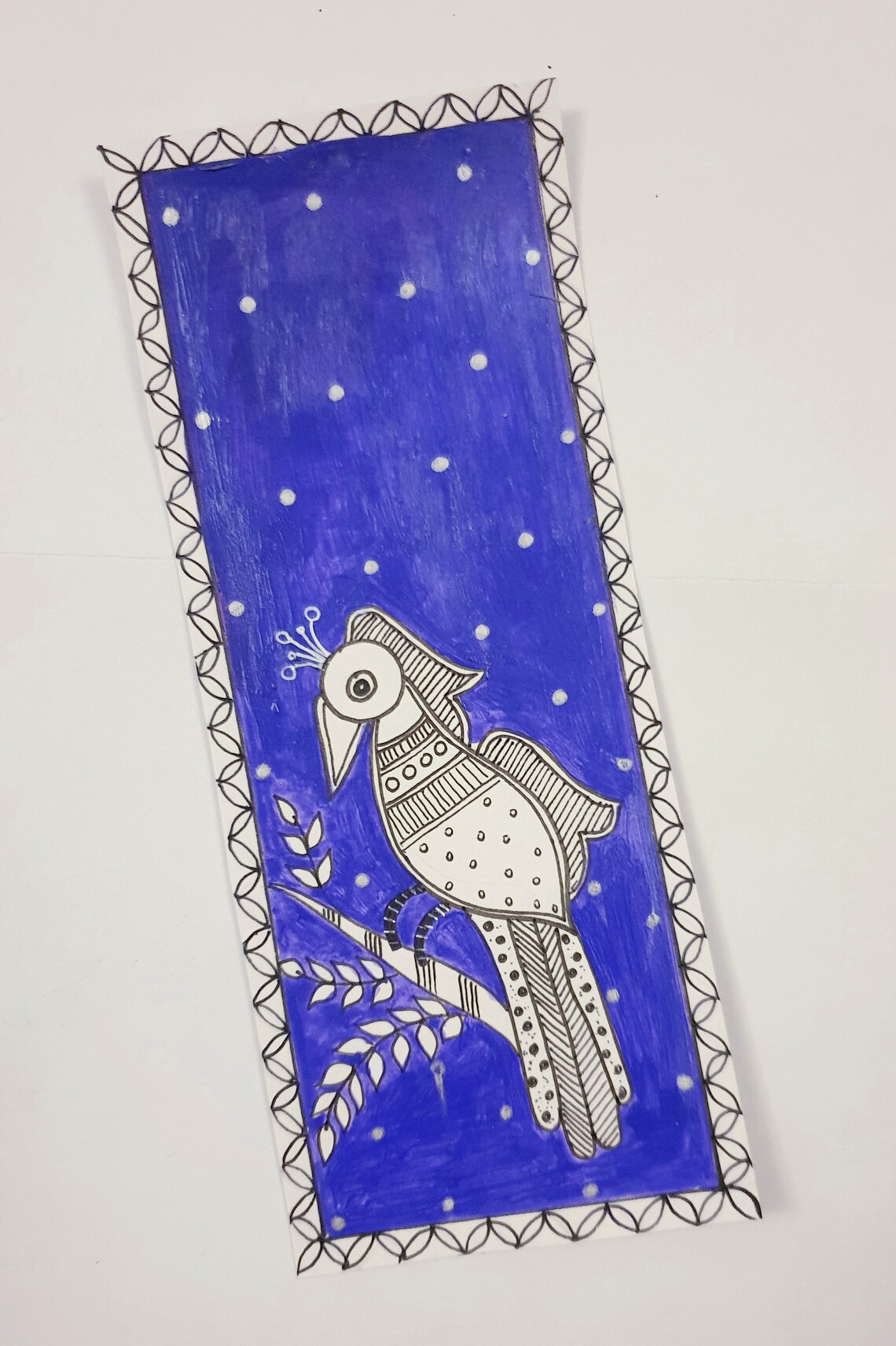 Handpainted Madhubani Bookmarks Set of 3 | Etsy
