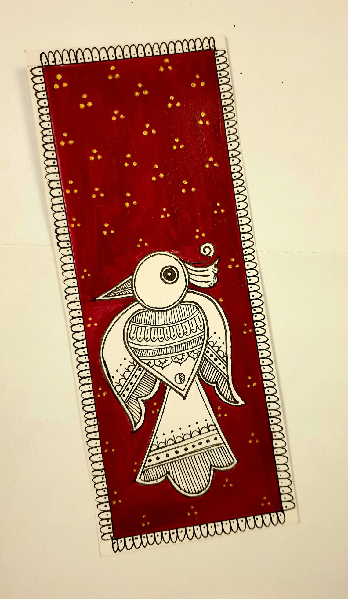 Handpainted Madhubani Bookmarks Set of 3 | Etsy