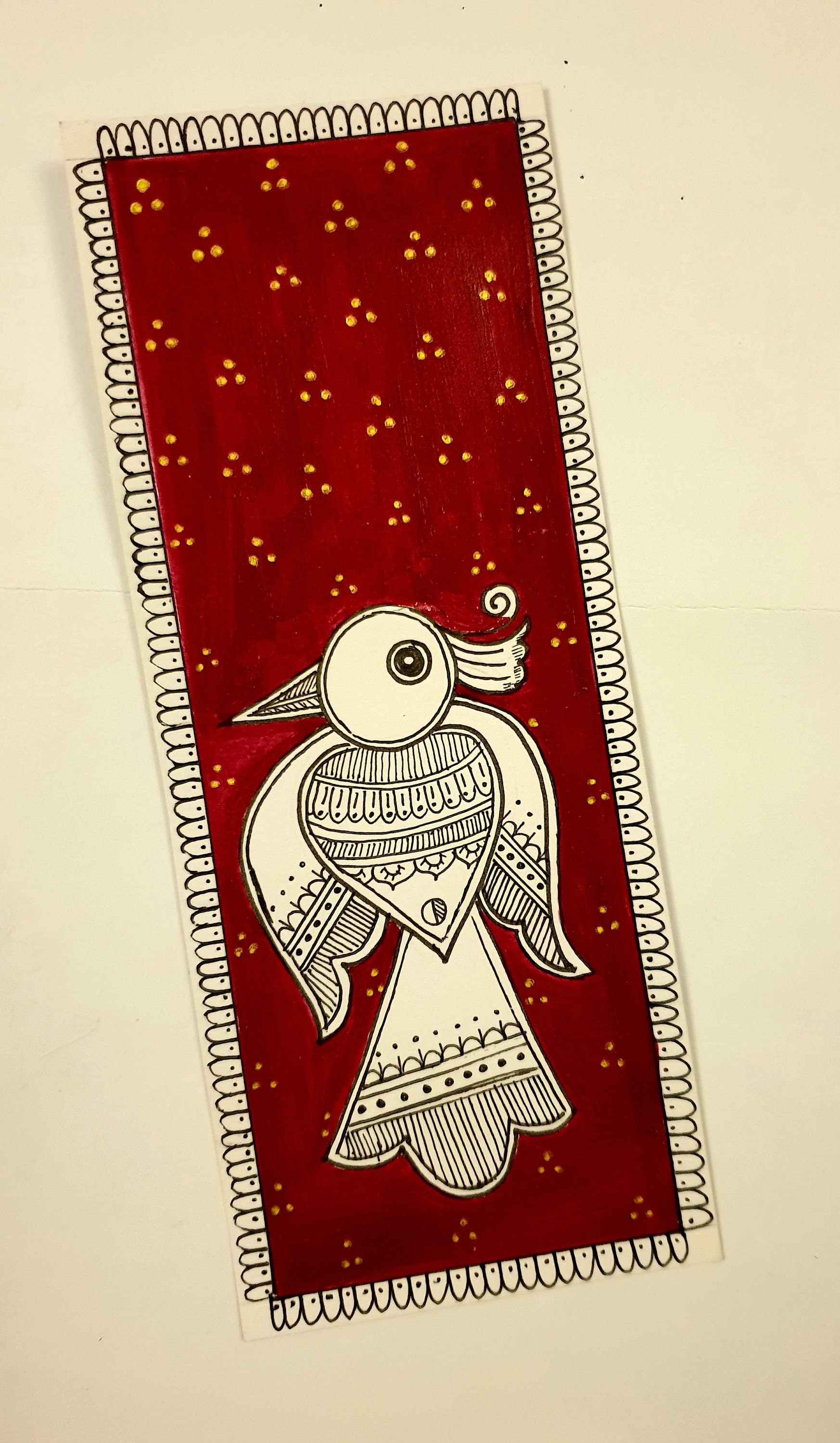 Handpainted madhubani bookmarks set of 3 | Etsy
