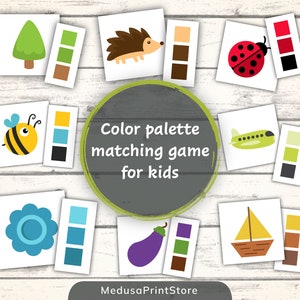 Conjunto de paleta de cores divertida e educativa para crianças: atividade e classificação de cores | Aprendendo Cores | Aprendizagem escolar em casa - DIGITAL