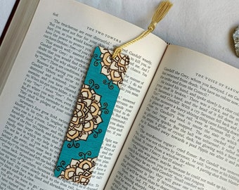 Bookmark Mandala Pattern - Wooden Mini Bookmark