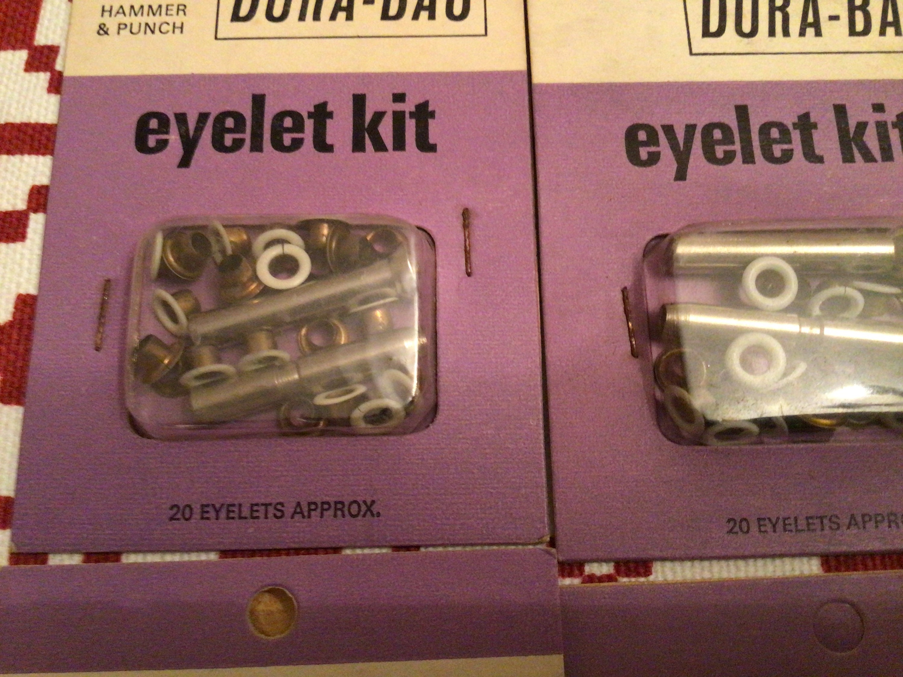 Craft sawing eyelet kit with hammer & punch vintage Etsy