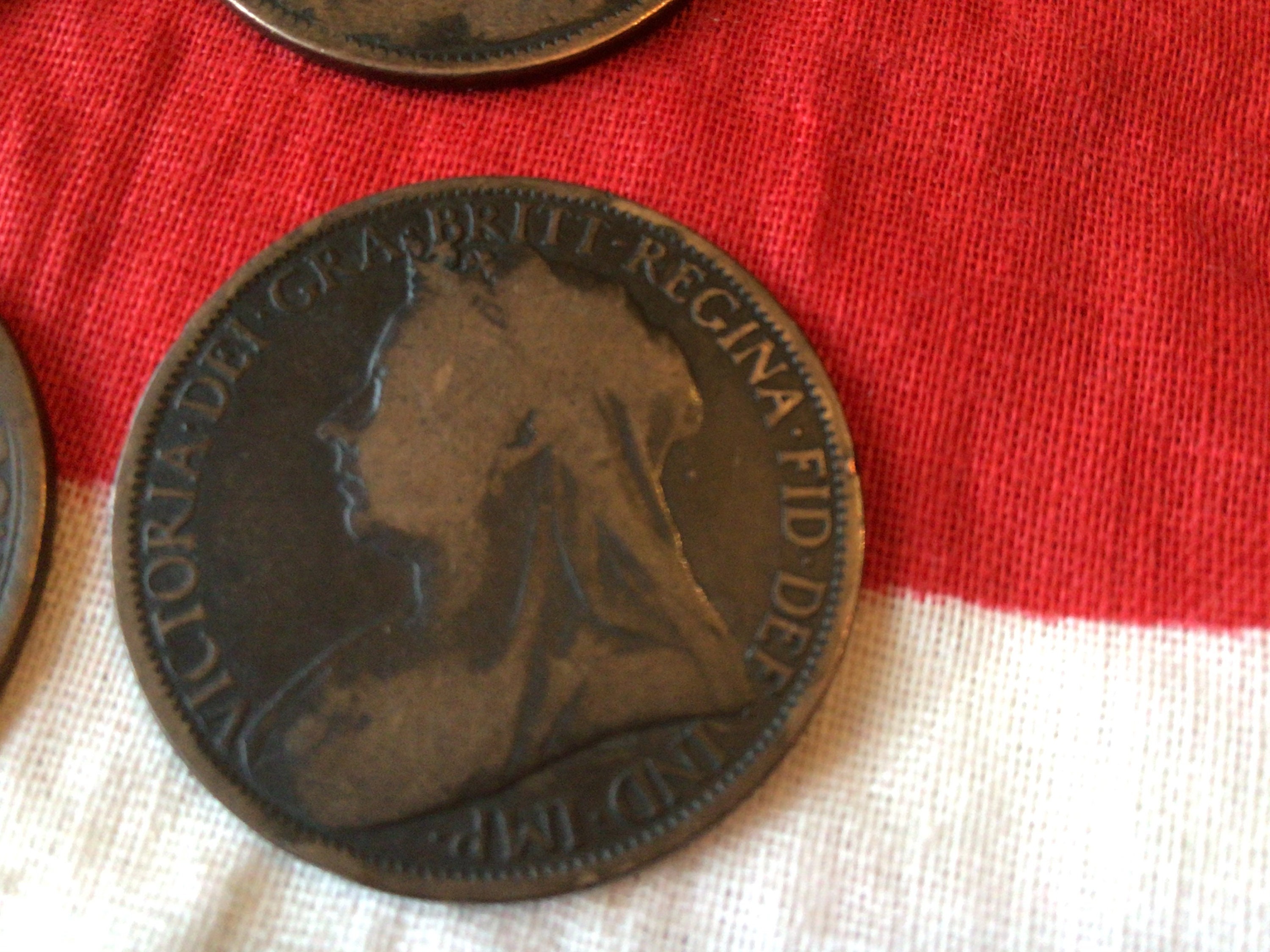 Victorian pennies Victorian penny Bun Head Bronze penny old Etsy