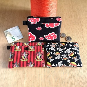 Porte monnaie One piece, porte carte Harry Potter, portefeuille Naruto - porte monnaie enfant - cadeau animé -cadeau One piece cadeau manga