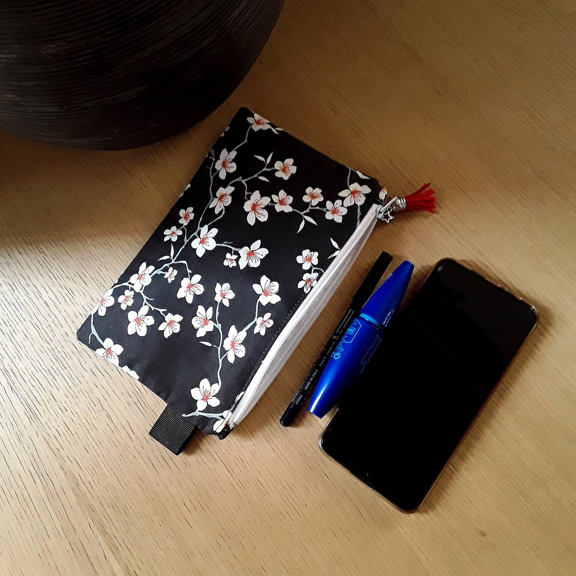 Pochette iPad en coton vague japonaise rouge étui pour - France