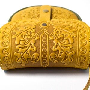 Gift for best friend female christmas Small cross body bag for phone Leather handbag Yellow purse Messenger bag Small tote bag Mini purse