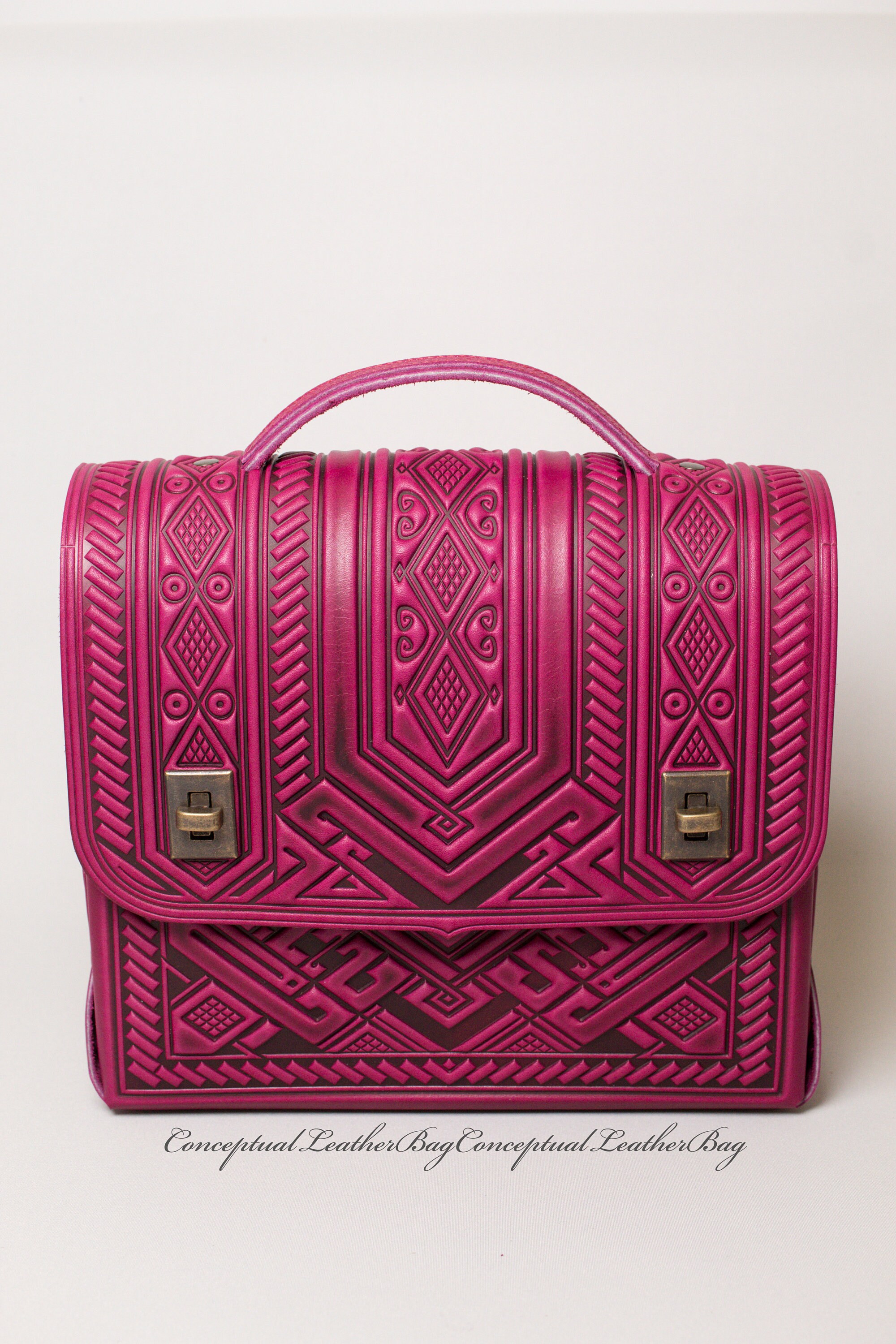 Pink crossbody briefcase Women's leather attaché Shoulder Etsy