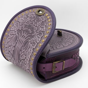 Crossbody purse Lilac leather bag Christmas Best gift for mom Everyday purse Medium shoulder bag Lavender women bag Purple handbag Tote bag