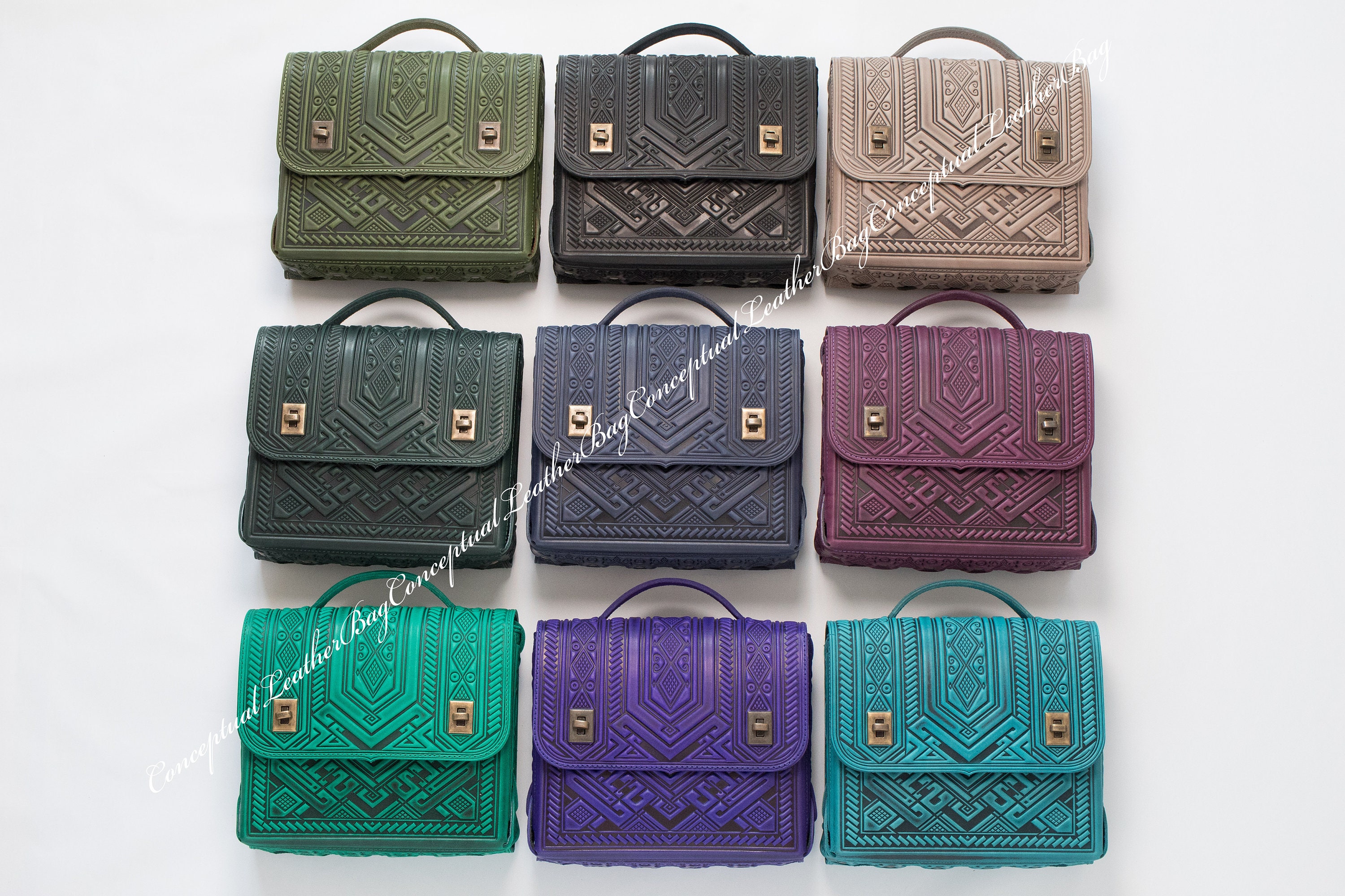 Crossbody briefcase purple Women's Leather Attaché Etsy