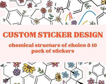 CUSTOM STICKER DESIGN & 10 Pack