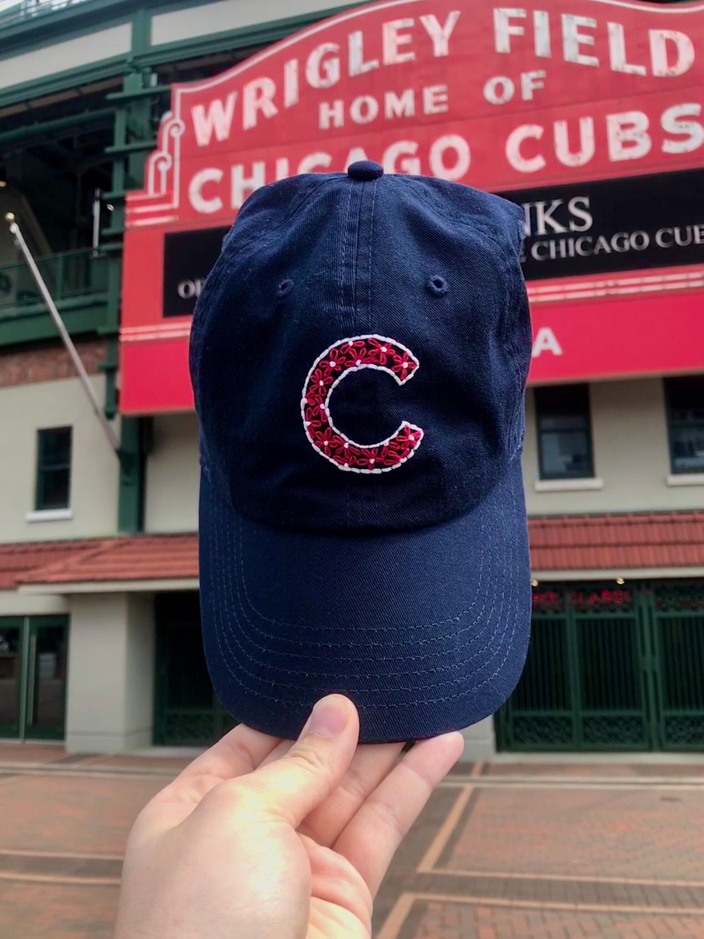 Floral Chicago Cubs Baseball Cap Cubs Hat for Women Feminine Cubs Gear Unique Cubs Apparel Etsy