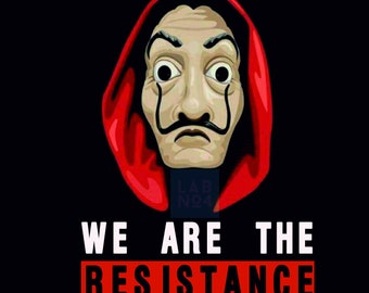 Money Heist Wall Art Etsy