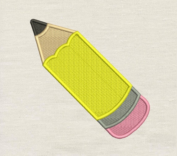 Pencil embroidery v2 Machine Embroidery design 3 sizesINSTANT Etsy