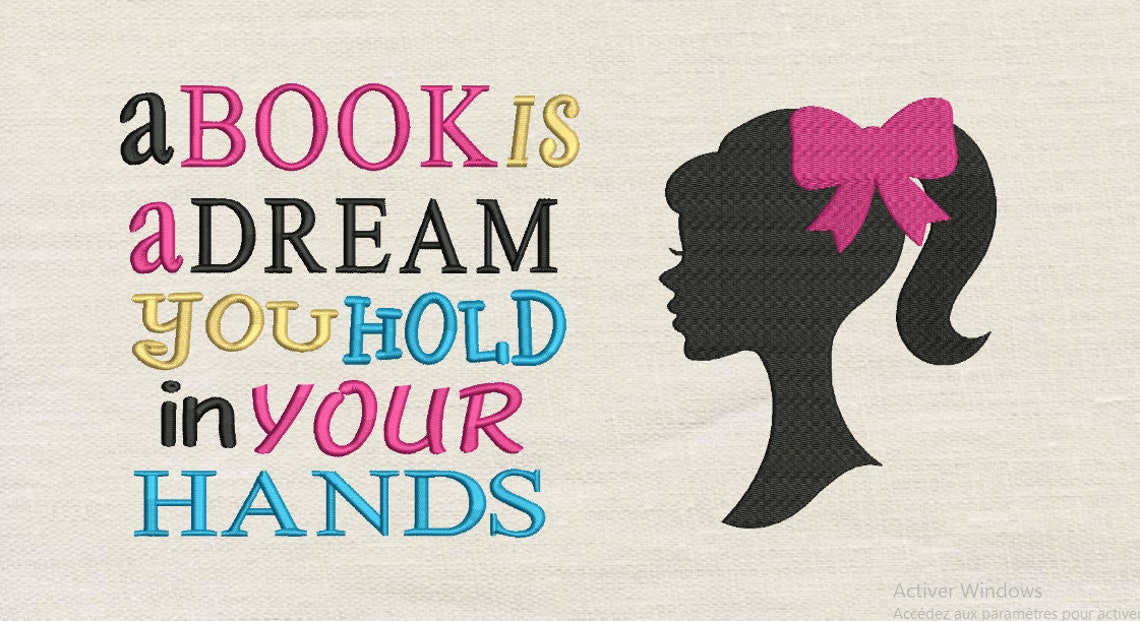 A book is with Barbie 2 Designs 3 Sizes Reading PillowPocket Etsy