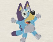 Bluey Embroidery design 3 sizes-INSTANT D0WNL0AD