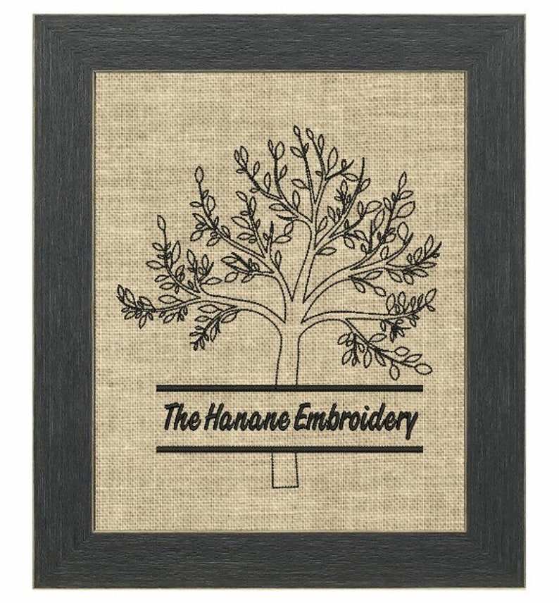 Family Tree Split Embroidery Family Tree Split Embroidery