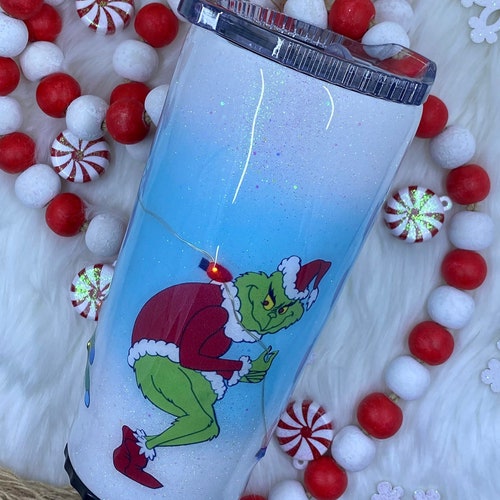 Christmas Light up Tumbler Etsy