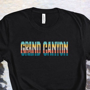 GRAND CANYON National Park |  Short Sleeve Tee | Vintage Retro stripe T-shirt | FREE Shipping