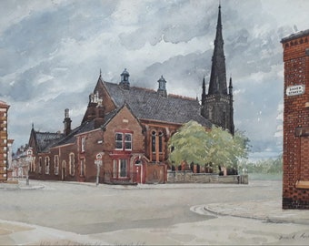 The Welsh Church at the bottom of Sleepers Hill Liverpool by Frank Green