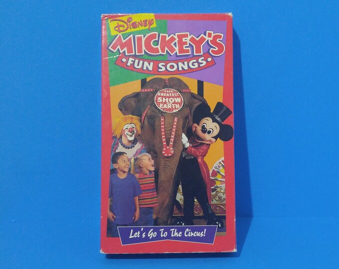 Mickey's Fun Songs Let's Go To The Circus Used VHS Mickey's Fun Songs Let's Go To The Circus | Etsy