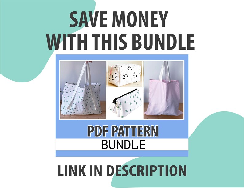 Make up Bag PDF SEWING PATTERN/ 3 Compartment Bag Pattern / Etsy