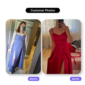 Maxi Slit Dress Sewing Pattern | Satin Bridesmaid Dress Pattern | Formal Evening Prom Gown | 11 Sizes | PDF Sewing Pattern image 14