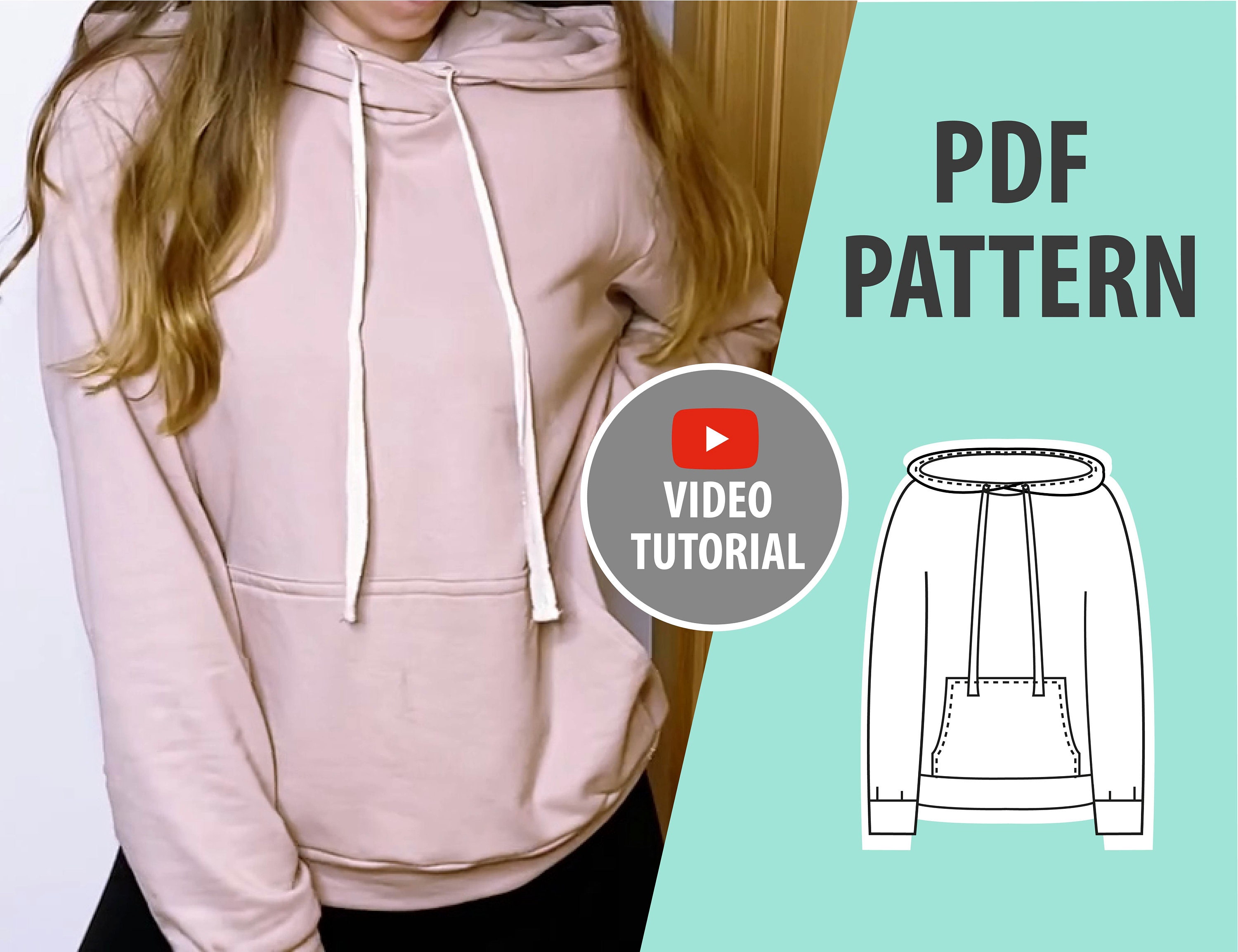 42+ Pdf Sewing Pattern For Hoodie Sweatshirt - NimerNikaela