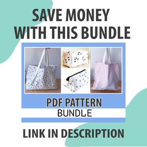 Make up Bag PDF SEWING PATTERN/ Toiletry bag pattern sewing pdf/ Cosmetic Bag Pattern Pencil Case Pattern/ Bag pattern image 3