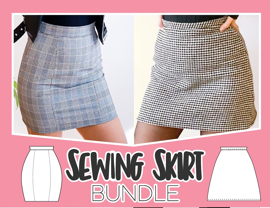 PDF Sewing Patterns BUNDLE Mini SKIRT Pattern Pdf Skirt Sewing Pattern ...