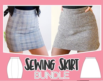 Mini Skirt Sewing Pattern BUNDLE (PDF)