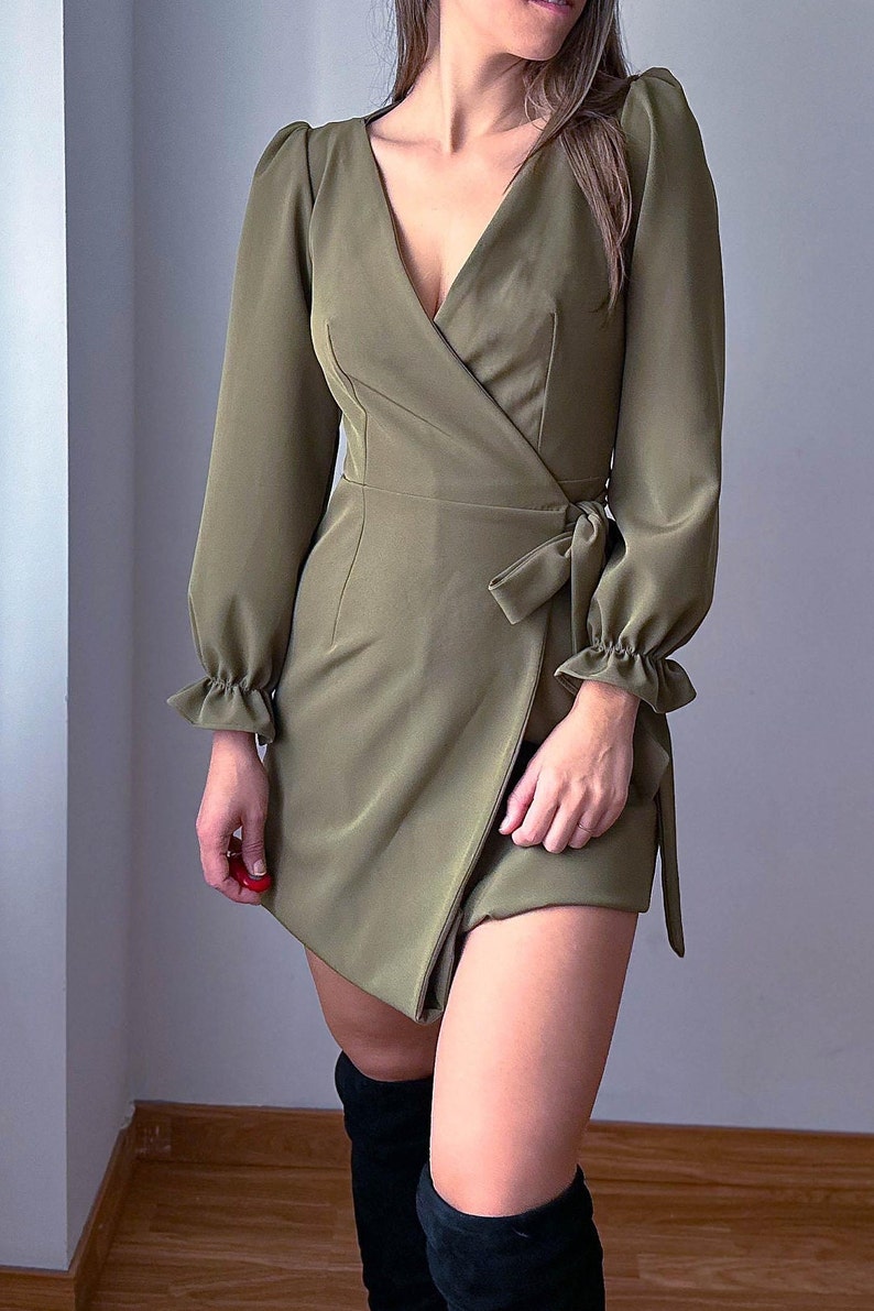 Wrap dress sewing pattern dress sewing pattern pdf easy etsy