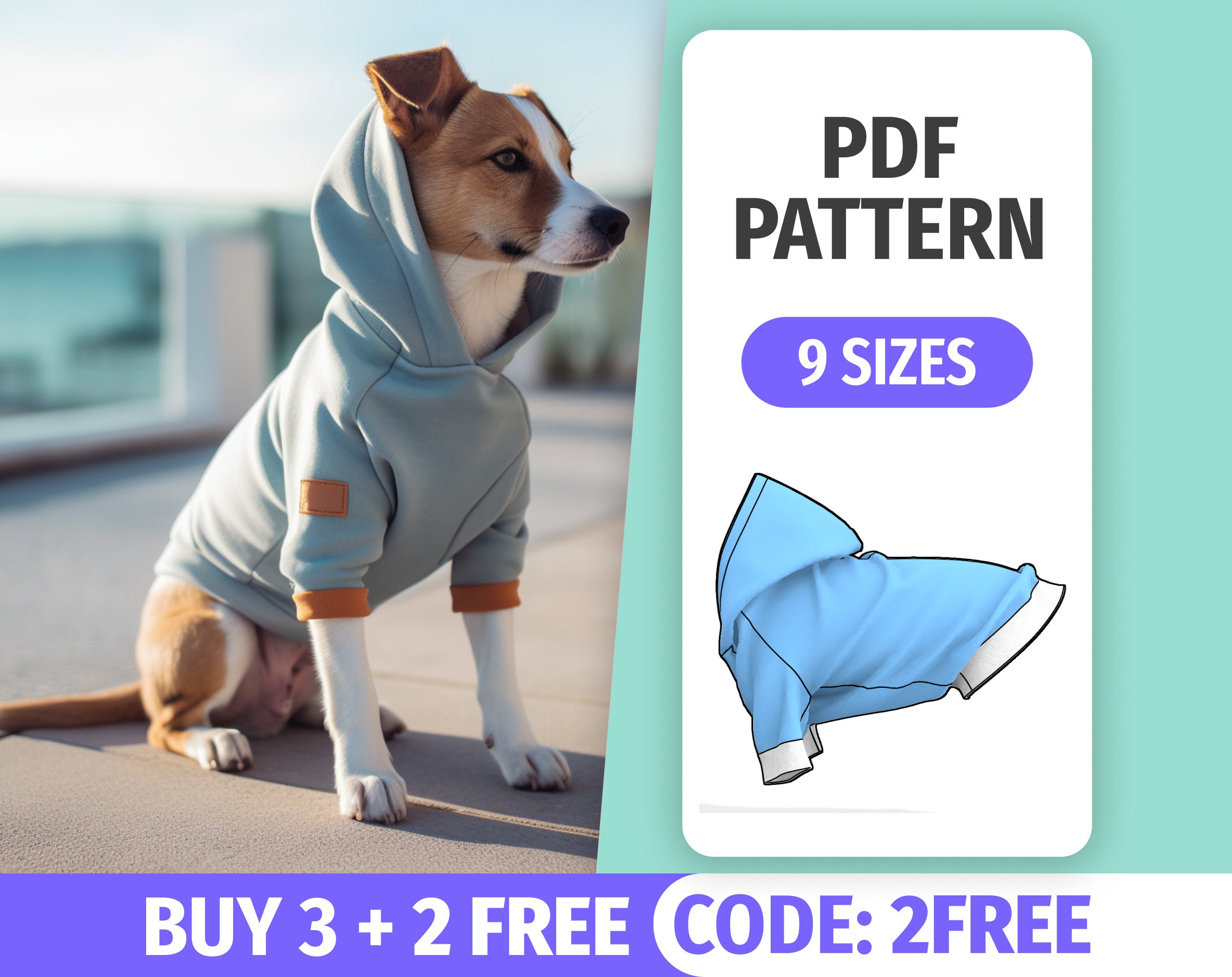 Children's Sewing Patterns, Hoodie With Ears Sewing Pattern