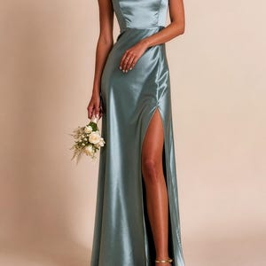 Maxi Slit Dress Sewing Pattern | Satin Bridesmaid Dress Pattern | Formal Evening Prom Gown | 11 Sizes | PDF Sewing Pattern image 8