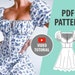 Milkmaid Dress Pattern | Dress Sewing Pattern | Cottagecore Pattern | Off Shoulder Dress Pattern | Corset Dress Sewing Pattern 