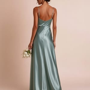 Maxi Slit Dress Sewing Pattern | Satin Bridesmaid Dress Pattern | Formal Evening Prom Gown | 11 Sizes | PDF Sewing Pattern image 7