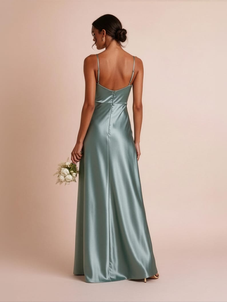Maxi Slit Dress Sewing Pattern | Satin Bridesmaid Dress Pattern | Formal Evening Prom Gown | 11 Sizes | PDF Sewing Pattern image 7